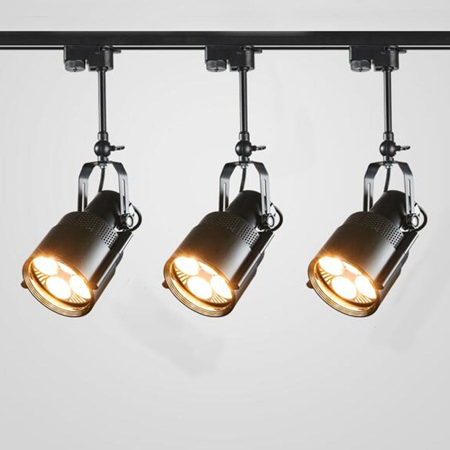Vintage Art Industrial Ceiling Light 25W 35W Retro LED Track Light Clothing Store Cafe Shop Spotlight Surface Mounted Downlight
