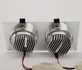 Double Square Dimmable Recessed COB LED Downlights AC85~265V LED Ceiling Spot Lights 14W 18W 24W LED Ceiling Lamps Indoor Lighting