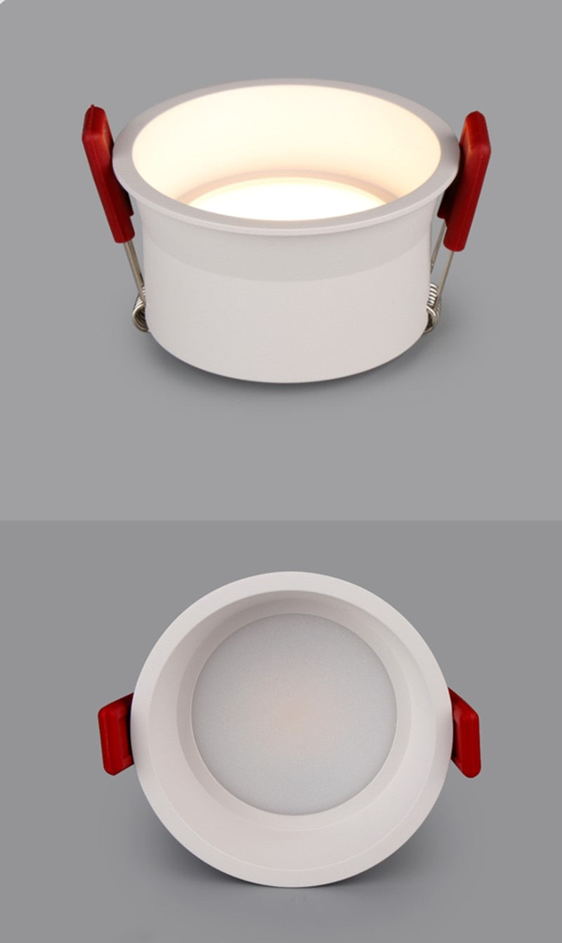 Beam Angle 60 Degrees Recessed LED Downlight 5W 7W 9W 12W 15W 18W Dimmable Deep Glare LED Ceiling Spot Light Pic Background