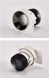 Frameless Recessed LED Ceiling Downlight Adjustable Mount Frame Socket GU10/MR16/MR11 Bulb Holder Spot Lighting Fitting Fixture