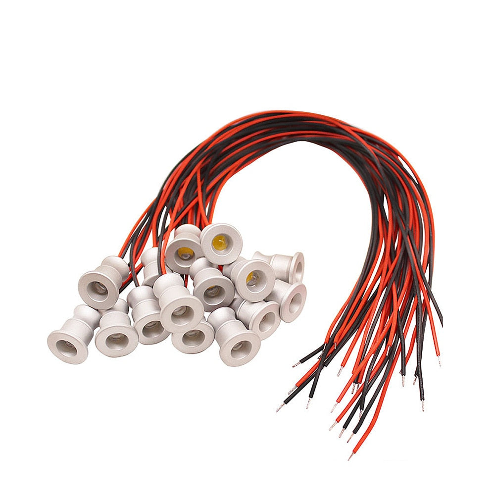 Mini 1W Downlight DC12V IP65 Embedded Interior Decoration Lamp Cabinet Bar Lighting Modern Minimalist Light Luxury LED Spotlight