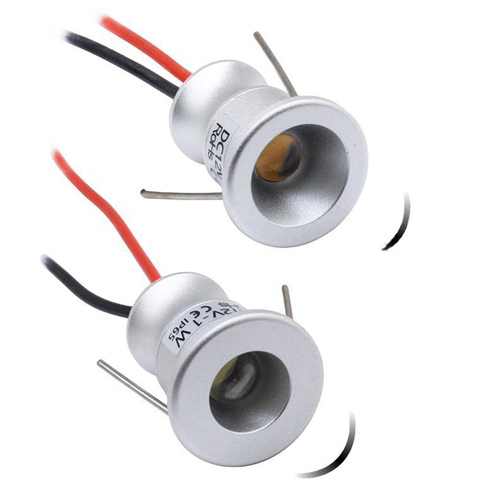 Mini 1W Downlight DC12V IP65 Embedded Interior Decoration Lamp Cabinet Bar Lighting Modern Minimalist Light Luxury LED Spotlight