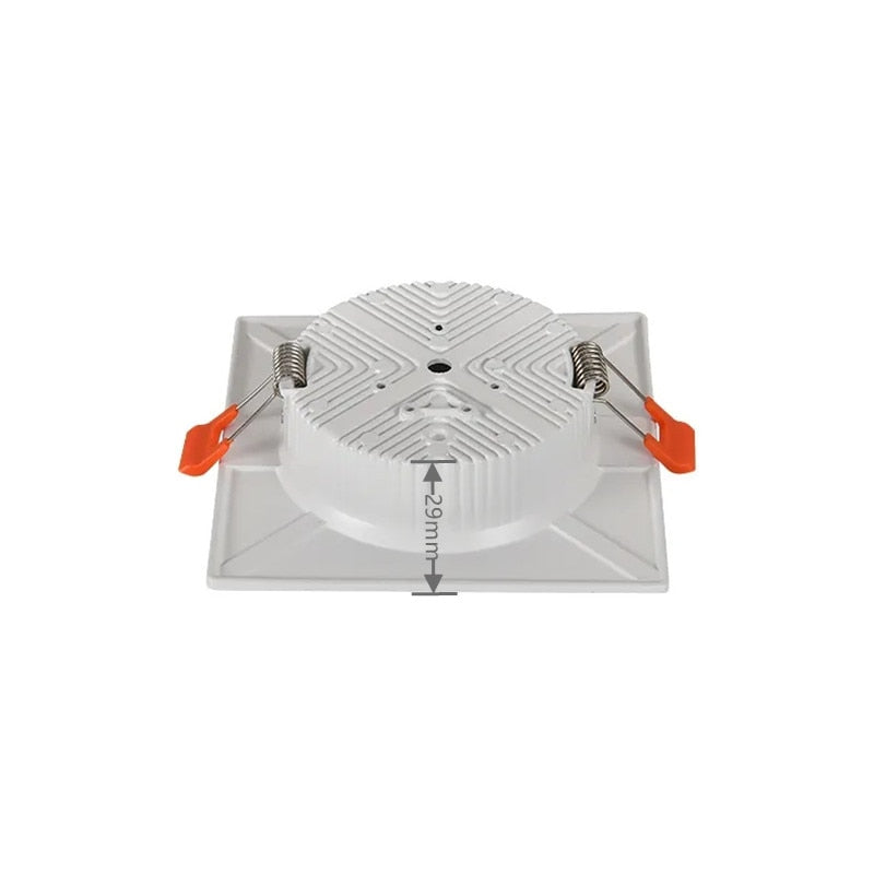 Square Ultra-thin Recessed LED Downlights 7w 12w 14W 15w 18W 30W 36w SMD LED Ceiling Lamp Spot Lights Dimmable AC110-220V Bulb