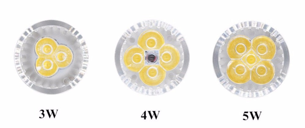 LED Bulb MR16 Spotlight 12V 3W 4W 5W High Power LED Downlight Light Warm/Cool White LED Lamp 10pcs/Lot