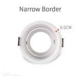 Recessed GU10/MR16 LED Downlight Mounted Frame Round Anti-Glare Lamp Holder Cut Hole 55/75mm Ceiling Spot Lights Fitting Fixture