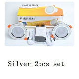 Remote Control Led Ceiling Round Downlight Bluetooth 4.0 Music App Smart Light Fixtures For Home Bases Kitchen Indoor Lighting