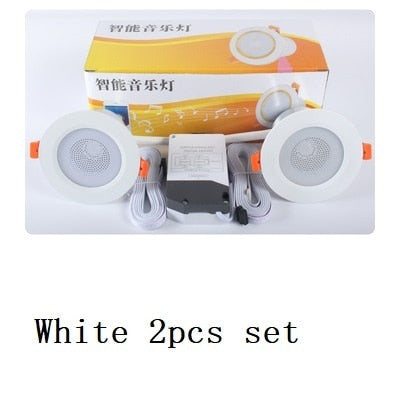 Remote Control Led Ceiling Round Downlight Bluetooth 4.0 Music App Smart Light Fixtures For Home Bases Kitchen Indoor Lighting