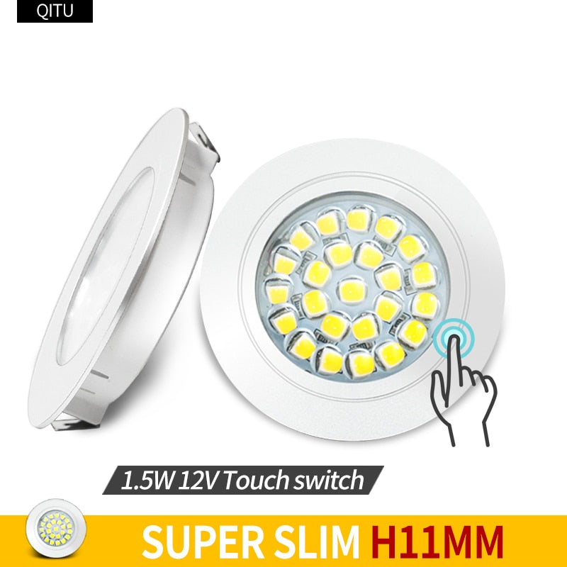 Ultra-thin spotlight LED small spotlight 12V mini downlight, used in the kitchen indoor ceiling living room cabinet built-in