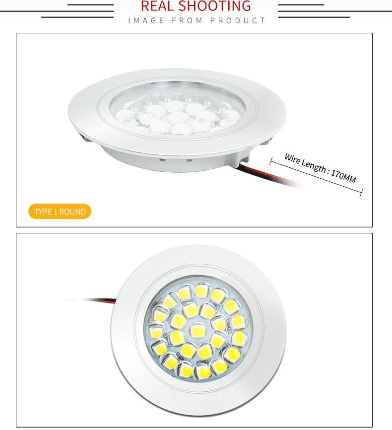 Ultra-thin spotlight LED small spotlight 12V mini downlight, used in the kitchen indoor ceiling living room cabinet built-in