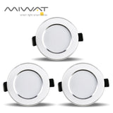LED Downlight 5W 9W 12W 15W AC220V-240V Tricolor Downlight Ultra Thin Aluminum Round Recessed LED Spotlight Indoor Lighting