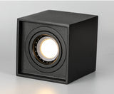 Square Surface Mounted LED Downlight with Replaceable GU10 LED Bulb 7W 10W LED Ceiling Spot Light AC85V-265V Indoor