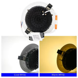 LED Downlight 7W 10W 15W 30W COB Lamp 220V 4pcs/lot Spotlight Recessed Round Panel Light Indoor Lighting Down Light with Driver