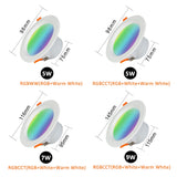 LED Downlight WiFi TUYA Smart Life Dimming Spot lamp 5W 7W 9W RGB Change Warm Cool Light 110V 220V Work with Alexa Google Home
