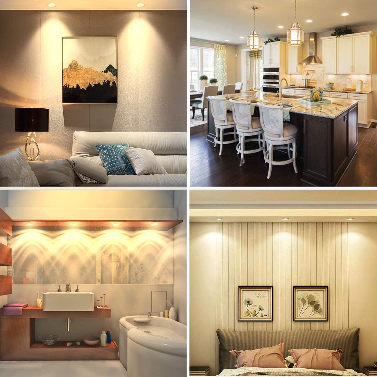 LED Downlight WiFi TUYA Smart Life Dimming Spot lamp 5W 7W 9W RGB Change Warm Cool Light 110V 220V Work with Alexa Google Home