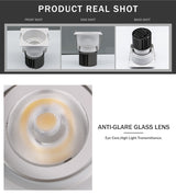 Dimmable Led Downlights 220v 110V Spot Led 7w 12w 15w Recessed Ceiling Spot Lamp Down Light For Living Room Kitchen Lighting