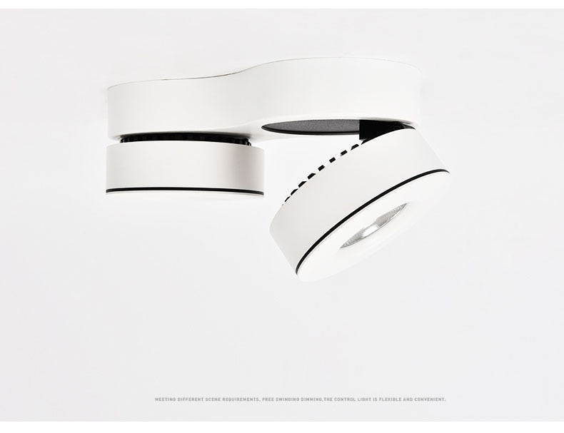 Adjustable Surface Mounted LED Downlight 2x12W  2x15W 2x20W COB LED Ceiling Lamps Down Light LED Spotlight Rotatable