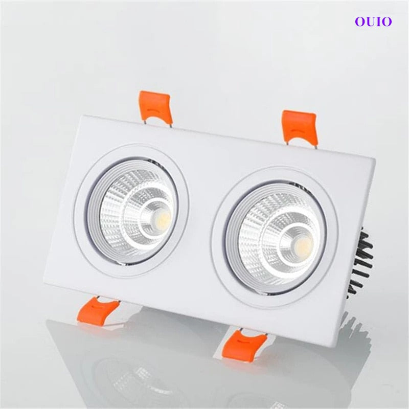 Recessed Dimmable LED Downlight 30W/24W/20W COB Ceiling Lamps Spot Lights Epistar Chip AC85-265V Indoor Lighting