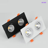 Recessed Dimmable LED Downlight 30W/24W/20W COB Ceiling Lamps Spot Lights Epistar Chip AC85-265V Indoor Lighting