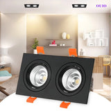 Recessed Dimmable LED Downlight 30W/24W/20W COB Ceiling Lamps Spot Lights Epistar Chip AC85-265V Indoor Lighting