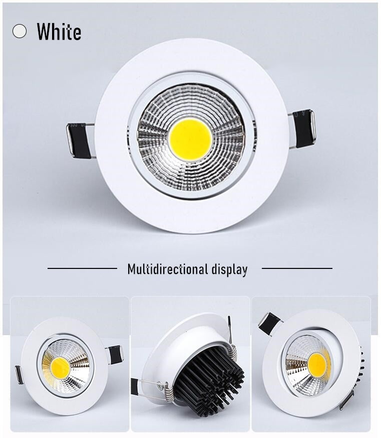 Dimmable Led downlight light COB Ceiling Spot Light 5W 7W 9W 12W 85-265V ceiling recessed Lights Indoor Lighting