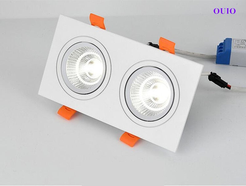 Recessed Dimmable LED Downlight 30W/24W/20W COB Ceiling Lamps Spot Lights Epistar Chip AC85-265V Indoor Lighting