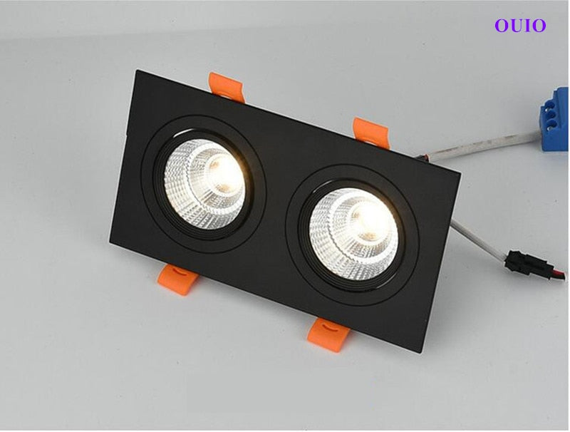 Recessed Dimmable LED Downlight 30W/24W/20W COB Ceiling Lamps Spot Lights Epistar Chip AC85-265V Indoor Lighting