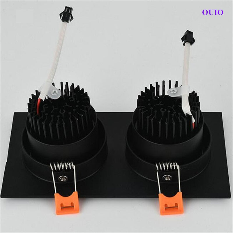 Recessed Dimmable LED Downlight 30W/24W/20W COB Ceiling Lamps Spot Lights Epistar Chip AC85-265V Indoor Lighting