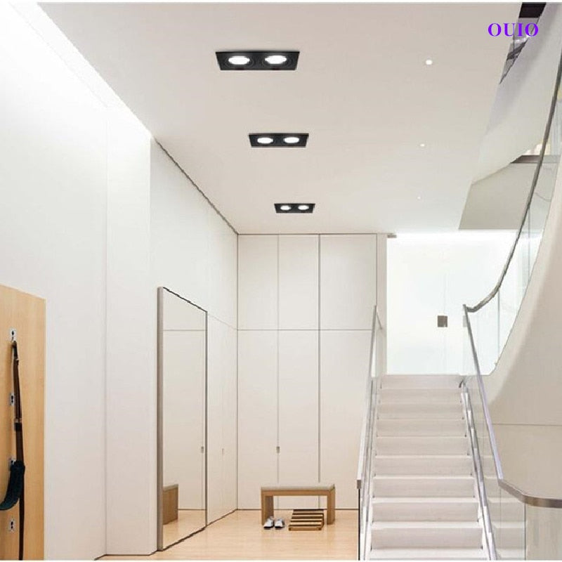 Recessed Dimmable LED Downlight 30W/24W/20W COB Ceiling Lamps Spot Lights Epistar Chip AC85-265V Indoor Lighting