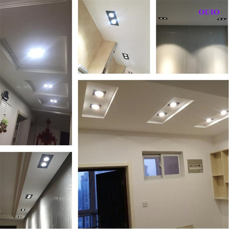 Recessed Dimmable LED Downlight 30W/24W/20W COB Ceiling Lamps Spot Lights Epistar Chip AC85-265V Indoor Lighting