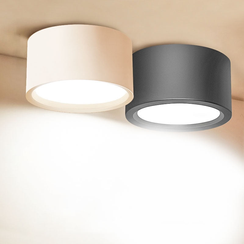LED Downlight Lamp Surface Mounted Spotlight Led Circular Ceiling Lamp Living Room Bedroom Porch Aisle Lamp Mall