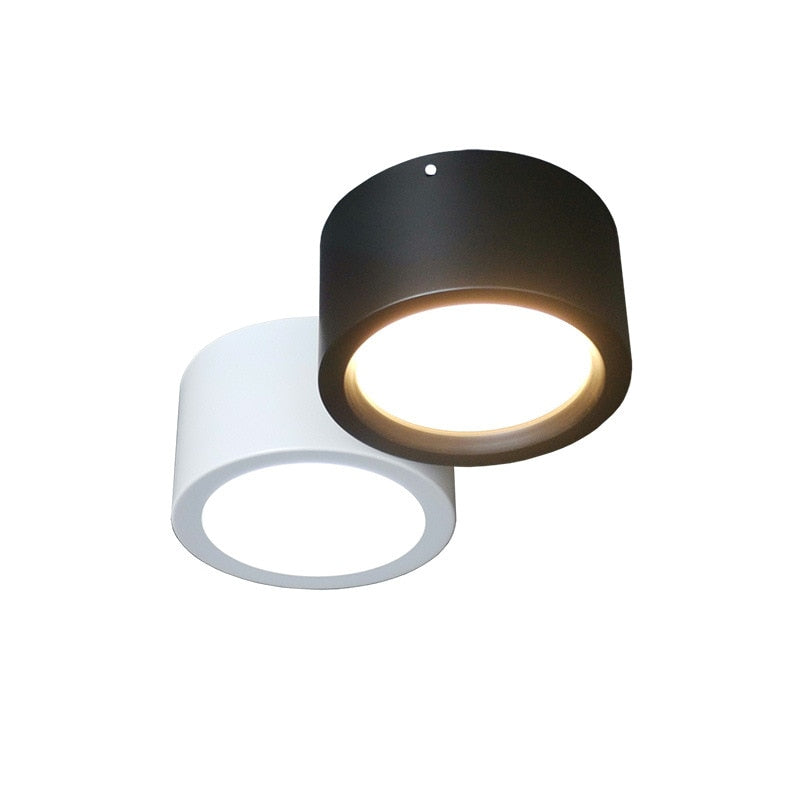 LED Downlight Lamp Surface Mounted Spotlight Led Circular Ceiling Lamp Living Room Bedroom Porch Aisle Lamp Mall