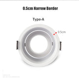 LED Downlights Fitting GU10 MR16 MR11 Base 55mm 75mm Cut Hole Ceiling Recessed Lamp Replaceable Bulb Aluminum Frame Spot Light