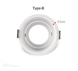 LED Downlights Fitting GU10 MR16 MR11 Base 55mm 75mm Cut Hole Ceiling Recessed Lamp Replaceable Bulb Aluminum Frame Spot Light