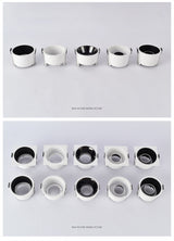 LED Downlights Fitting GU10 MR16 MR11 Base 55mm 75mm Cut Hole Ceiling Recessed Lamp Replaceable Bulb Aluminum Frame Spot Light