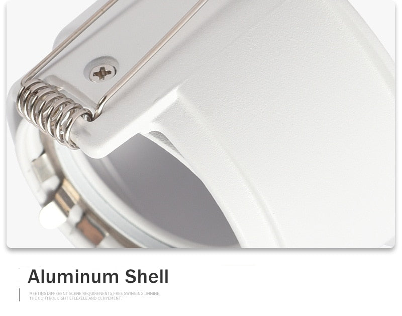 LED Downlights Fitting GU10 MR16 MR11 Base 55mm 75mm Cut Hole Ceiling Recessed Lamp Replaceable Bulb Aluminum Frame Spot Light