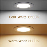 LED Lamp Lights Downlight Ceiling Lamp 9W 12W 18W Spot Light Ceiling Warm White 3000K Energy Saving Modern Kitchen