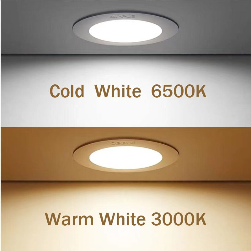 LED Lamp Lights Downlight Ceiling Lamp 9W 12W 18W Spot Light Ceiling Warm White 3000K Energy Saving Modern Kitchen