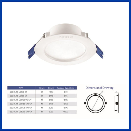 LED Lamp Lights Downlight Ceiling Lamp 9W 12W 18W Spot Light Ceiling Warm White 3000K Energy Saving Modern Kitchen