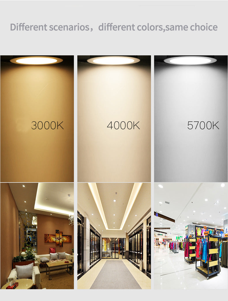 LED Lamp Lights Downlight Ceiling Lamp 9W 12W 18W Spot Light Ceiling Warm White 3000K Energy Saving Modern Kitchen