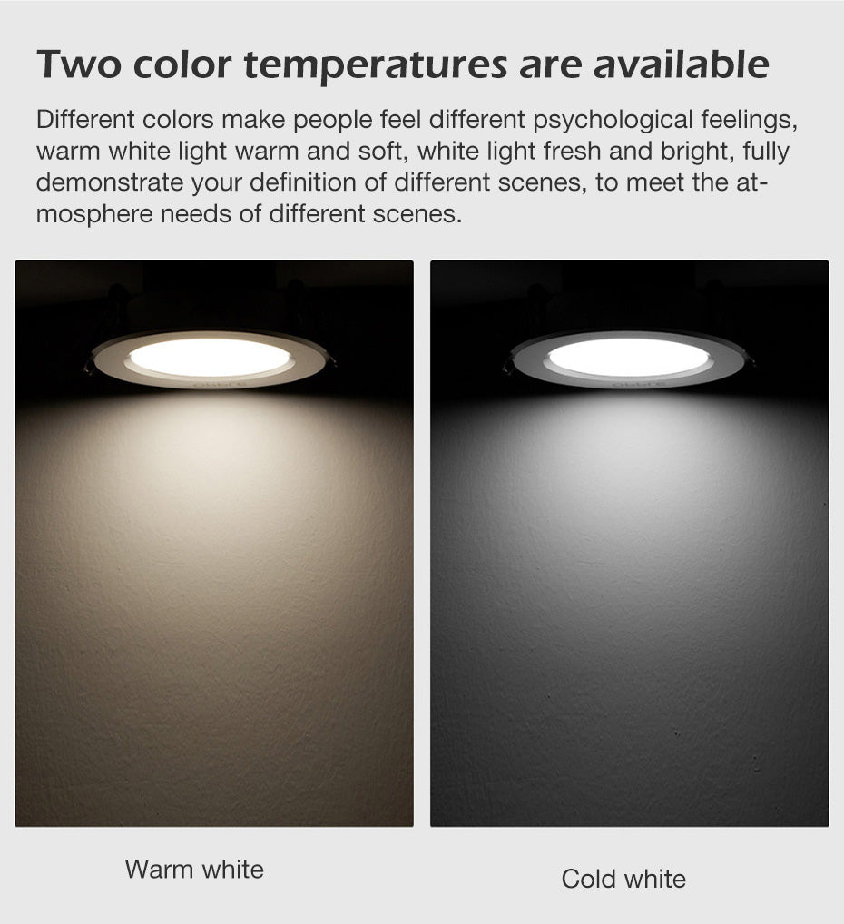 LED Lamp Lights Downlight Ceiling Lamp 9W 12W 18W Spot Light Ceiling Warm White 3000K Energy Saving Modern Kitchen