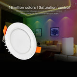Miboxer Moistureproof&amp;Waterproof IP54 6W 15W RGB+CCT LED Downlight 110V 220V Round Ceiling Panel lamp 2.4G Remote APP Control
