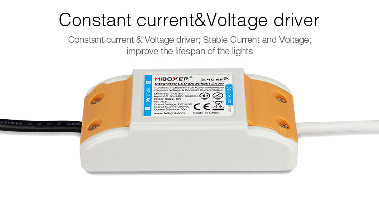 Miboxer Moistureproof&amp;Waterproof IP54 6W 15W RGB+CCT LED Downlight 110V 220V Round Ceiling Panel lamp 2.4G Remote APP Control