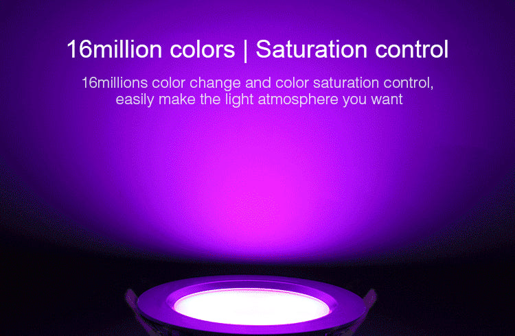 Miboxer Moistureproof&amp;Waterproof IP54 6W 15W RGB+CCT LED Downlight 110V 220V Round Ceiling Panel lamp 2.4G Remote APP Control