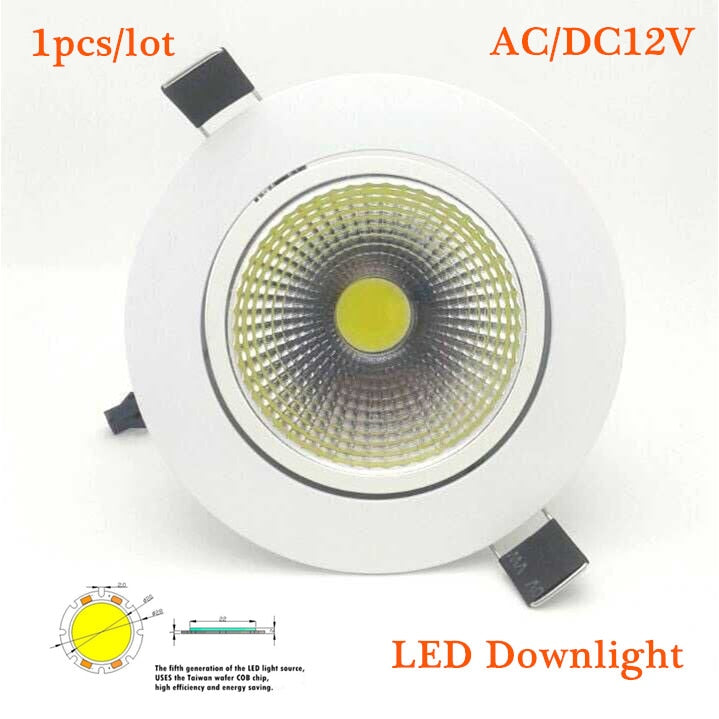 LED Downlight Super Bright Recessed LED SPOT COB 3W 5W 7W 9W LED Spot light LED decoration Ceiling Lamp AC/DC 12V