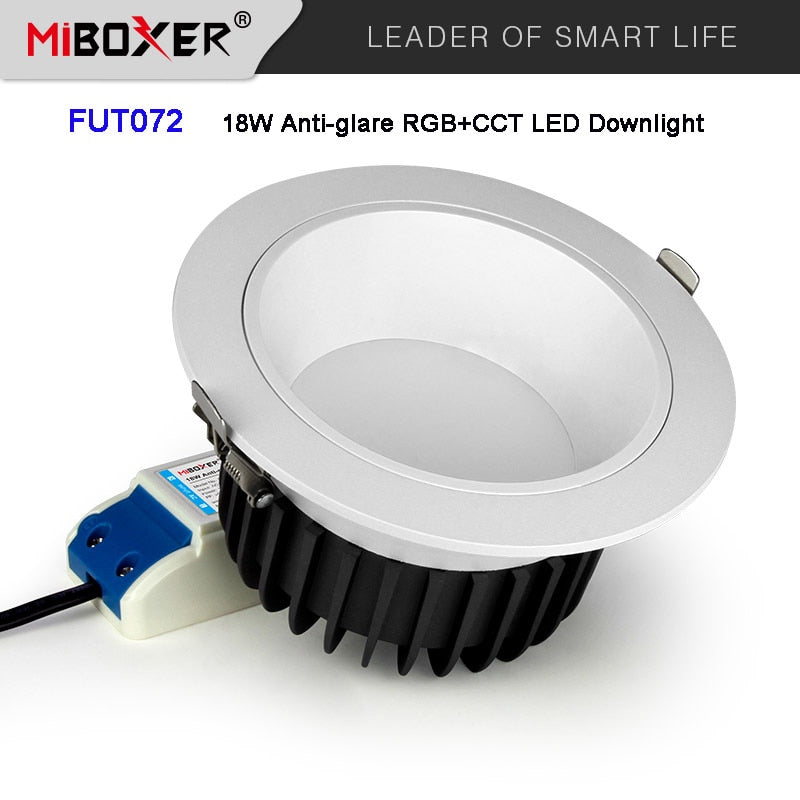 Miboxer 6W 12W 18W RGB+CCT Anti-glare LED Downlight AC110 220V Dimmable LED Ceiling light Smart Indoor lamp 2.4G Remote Control