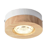 Nordic Simple Surface Mounted Spotlights LED Wooden Round/Square Downlight Living Room Bedroom Hotel Aisle Corridor Lamp