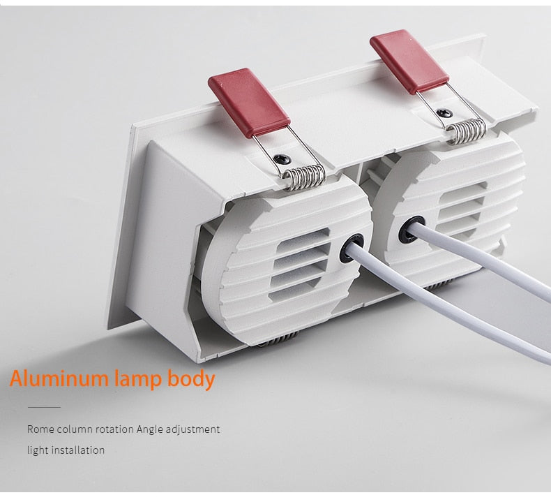 BRGT LED Downlight Recessed Anti Glare Spot Lights Aluminum White 6W 12W Ceiling Lamp 110V 220V For Kitchen Home Indoor Lighting