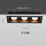 BRGT LED Downlight Recessed Anti Glare Spot Lights Aluminum White 6W 12W Ceiling Lamp 110V 220V For Kitchen Home Indoor Lighting