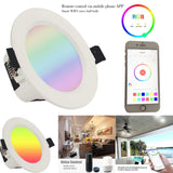 Wifi Smart Downlight Dimming Color Remote Control Timing Wake-up Group Control panel LED