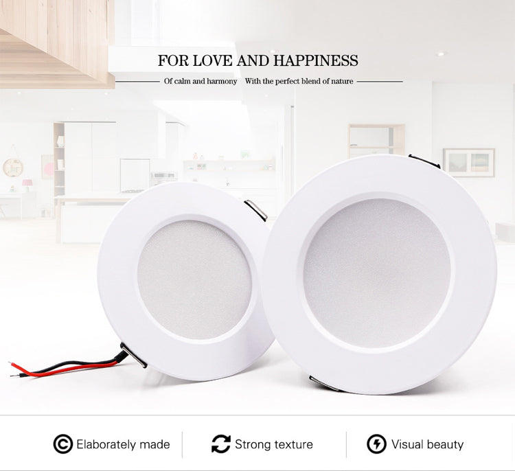 LED Downlight 220V-240V CeIling Round Lamp 10PCS Warm White Home Corridor Hall Wall Recess Lamp Indoor LED Ceiling Spot Light